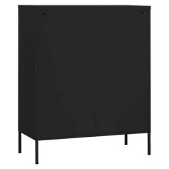 VidaXL Armoire de rangement Noir 80x35x101,5 cm Acier -Casiers Soldes Boutique image 6 336178