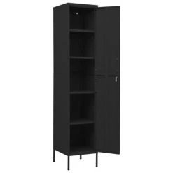 VidaXL Armoire à casiers Noir 35x46x180 cm Acier -Casiers Soldes Boutique image 6 336259