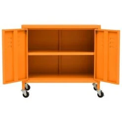 VidaXL Armoire de rangement Orange 60x35x49 cm Acier -Casiers Soldes Boutique image 6 336264