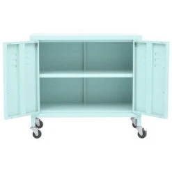VidaXL Armoire de rangement Vert menthe 60x35x49 cm Acier -Casiers Soldes Boutique image 6 336266