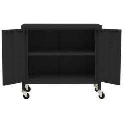 VidaXL Armoire de rangement Noir 60x35x49 cm Acier -Casiers Soldes Boutique image 6 336268