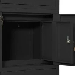 VidaXL Armoire de bureau Anthracite 90x40x180 cm Acier 11 VidaXL Armoire de bureau Anthracite 90x40x180 cm Acier -Casiers Soldes Boutique image 6 336416
