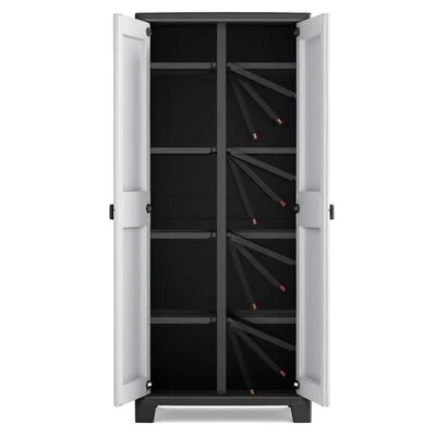Keter Armoire de rangement polyvalente Titan Noir et gris 182 cm 6 Keter Armoire de rangement polyvalente Titan Noir et gris 182 cm – Image 6