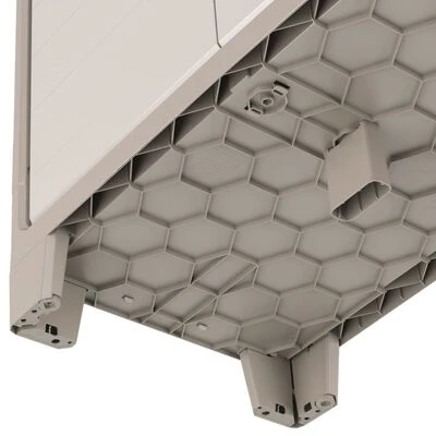 Keter Armoire de rangement basse Gulliver Beige et marron 100 cm 6 Keter Armoire de rangement basse Gulliver Beige et marron 100 cm – Image 6