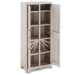 Keter Armoire de rangement polyvalente Gulliver Beige et marron 182 cm -Casiers Soldes Boutique image 6 434765