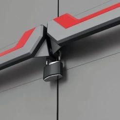 Keter Armoire de rangement avec étagères Stilo Gris et noir 173 cm -Casiers Soldes Boutique image 6 434768