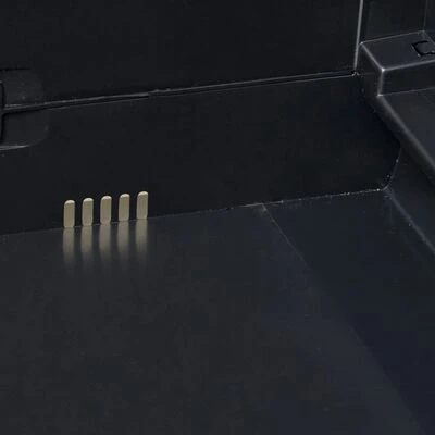 VidaXL Armoire de rangement de jardin avec 3 étagères Noir et gris 6 VidaXL Armoire de rangement de jardin avec 3 étagères Noir et gris – Image 6