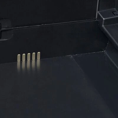 VidaXL Armoire de rangement de jardin avec 2 étagères Noir 6 VidaXL Armoire de rangement de jardin avec 2 étagères Noir – Image 6