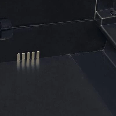 VidaXL Armoire de rangement de jardin avec 1 étagère Noir et gris 6 VidaXL Armoire de rangement de jardin avec 1 étagère Noir et gris – Image 6