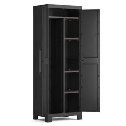 Keter Armoire de rangement polyvalente Detroit Noir -Casiers Soldes Boutique image 6 440919