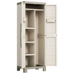 Keter Armoire de rangement polyvalente Excellence Beige et taupe 182cm 11 Keter Armoire de rangement polyvalente Excellence Beige et taupe 182cm -Casiers Soldes Boutique image 6 46641