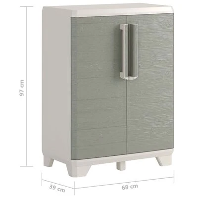 Keter Armoire de rangement basse de jardin Crème et taupe 97 cm 6 Keter Armoire de rangement basse de jardin Crème et taupe 97 cm – Image 6
