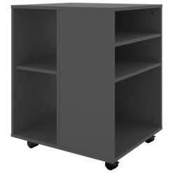 VidaXL Armoire à roulettes Gris 60x53x72 cm Aggloméré -Casiers Soldes Boutique image 6 808460