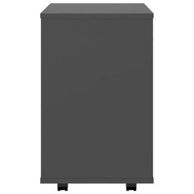 VidaXL Armoire à roulettes Gris 46x36x59 cm Aggloméré 6 VidaXL Armoire à roulettes Gris 46x36x59 cm Aggloméré – Image 6