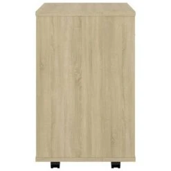 VidaXL Armoire à roulettes Blanc et chêne sonoma 46x36x59 cm Aggloméré 11 VidaXL Armoire à roulettes Blanc et chêne sonoma 46x36x59 cm Aggloméré -Casiers Soldes Boutique image 6 808472