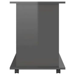 VidaXL Armoire à roulettes Gris brillant 60x45x60 cm Aggloméré -Casiers Soldes Boutique image 6 808484
