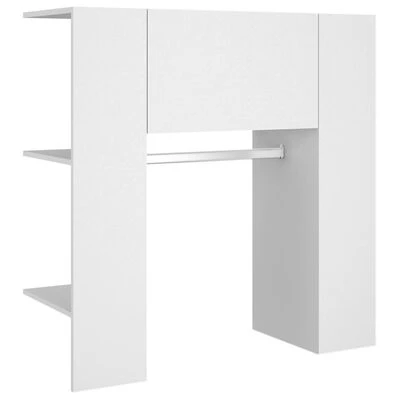 VidaXL Armoire de couloir Blanc 97,5x37x99 cm Bois d'ingénierie 6 VidaXL Armoire de couloir Blanc 97,5x37x99 cm Bois d'ingénierie – Image 6