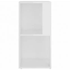 VidaXL Armoire d'angle Blanc brillant 33x33x67 cm Aggloméré -Casiers Soldes Boutique image 6 809023