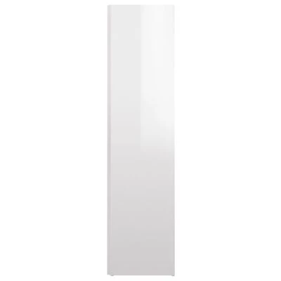 VidaXL Armoire d'angle Blanc brillant 33x33x132 cm Aggloméré 6 VidaXL Armoire d'angle Blanc brillant 33x33x132 cm Aggloméré – Image 6