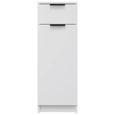 VidaXL Armoire de salle de bain Blanc 32x34x90 cm Bois d'ingénierie 6 VidaXL Armoire de salle de bain Blanc 32x34x90 cm Bois d'ingénierie – Image 6