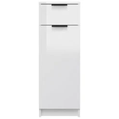 VidaXL Armoire de salle de bain Blanc brillant 32x34x90 cm 11 VidaXL Armoire de salle de bain Blanc brillant 32x34x90 cm -Casiers Soldes Boutique image 6 811292