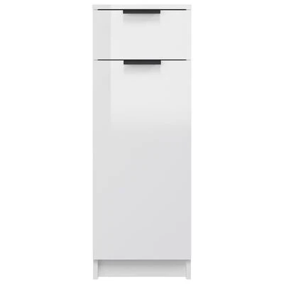 VidaXL Armoire de salle de bain Blanc brillant 32x34x90 cm 6 VidaXL Armoire de salle de bain Blanc brillant 32x34x90 cm – Image 6