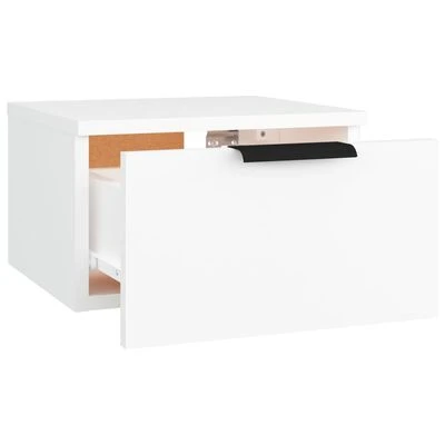 VidaXL Tables de chevet murales 2 pcs Blanc 34x30x20 cm 6 VidaXL Tables de chevet murales 2 pcs Blanc 34x30x20 cm – Image 6