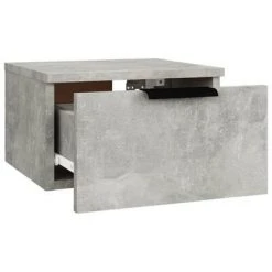 VidaXL Tables de chevet murales 2 pcs Gris béton 34x30x20 cm -Casiers Soldes Boutique image 6 811385