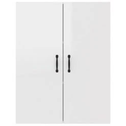 VidaXL Armoire suspendue Blanc brillant 69,5x34x90cm Bois d'ingénierie 11 VidaXL Armoire suspendue Blanc brillant 69,5x34x90cm Bois d'ingénierie -Casiers Soldes Boutique image 6 812273