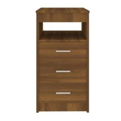 VidaXL Armoire à tiroirs Chêne marron 40x50x76 cm Bois d'ingénierie -Casiers Soldes Boutique image 6 815095