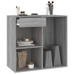 VidaXL Armoire cosmétique Sonoma gris 80x40x75 cm Bois d'ingénierie -Casiers Soldes Boutique image 6 820503