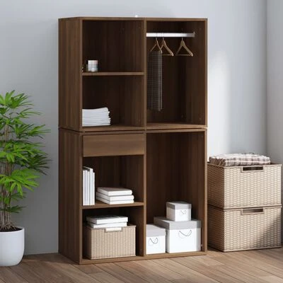 VidaXL Armoire de dressing Chêne marron 80x40x65 cm Bois d'ingénierie 6 VidaXL Armoire de dressing Chêne marron 80x40x65 cm Bois d'ingénierie – Image 6